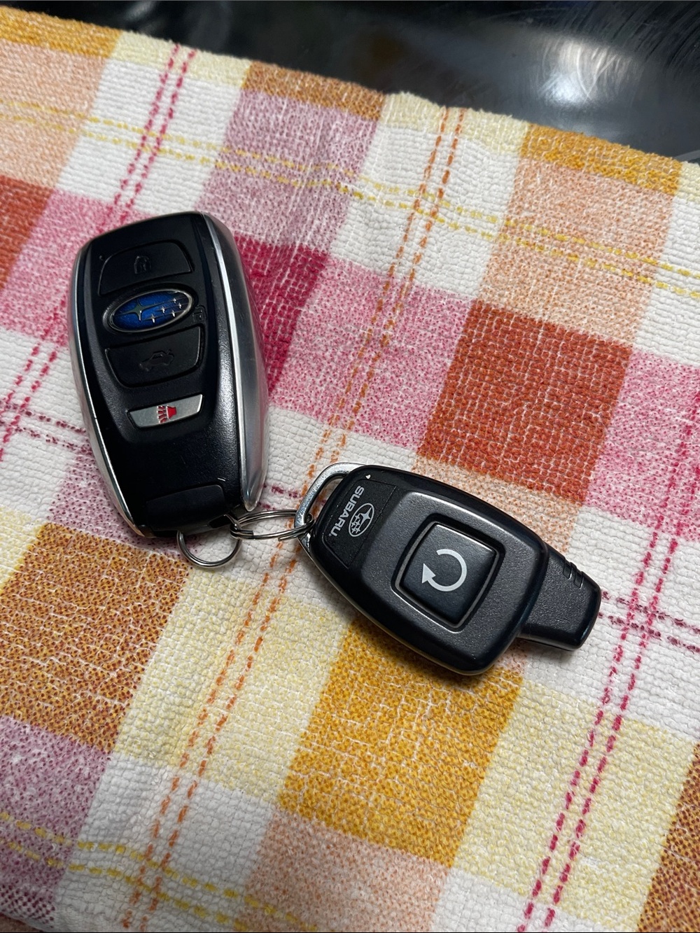 Black Key Fob with Remote Start Button
